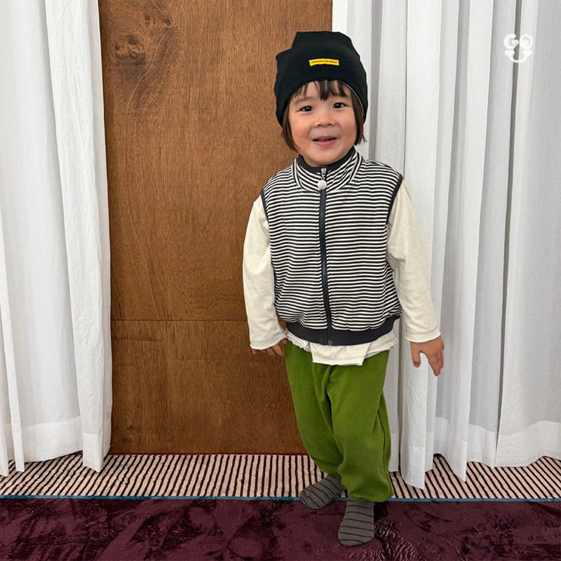 go;u - Korean Children Fashion - #minifashionista - Stripe Play Vest - 3