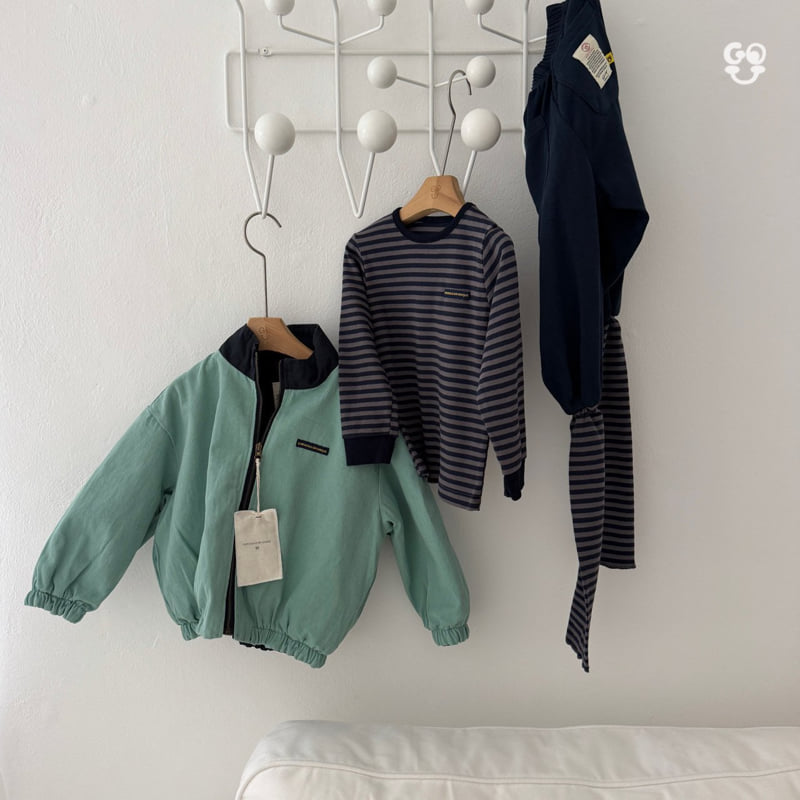 go;u - Korean Children Fashion - #prettylittlegirls - Stripe Tee - 6