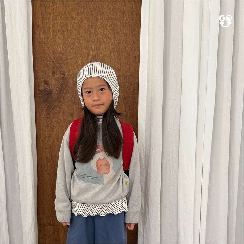 go;u - Korean Children Fashion - #prettylittlegirls - Flowy Hooded Turtleneck Tee - 7