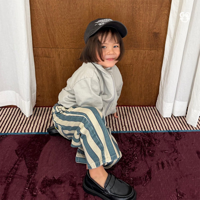 go;u - Korean Children Fashion - #prettylittlegirls - Cool Stripe Pants - 12