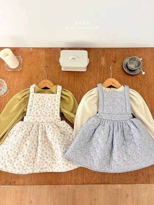 Rose Quilting Overall Skirt Rose Quilting Overall Skirt by Ohho for Child - catalog view