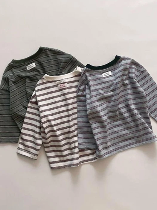 Multi Striped Tee Multi Striped Tee by Choucream for Baby - catalog view