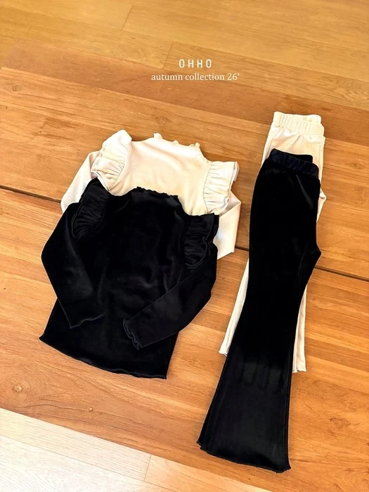 French Velvet Bootcut Pants French Velvet Bootcut Pants by Ohho for Child - catalog view
