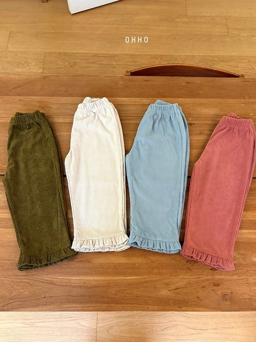 Soft Corduroy Frill Pants Soft Corduroy Frill Pants by Ohho for Child - catalog view