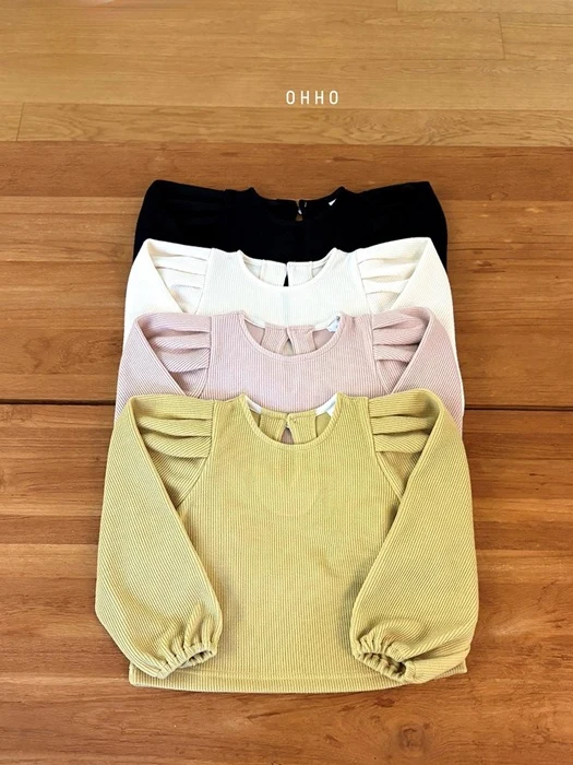 Vanilla Puff Long Sleeve Tee Vanilla Puff Long Sleeve Tee by Ohho for Child - catalog view