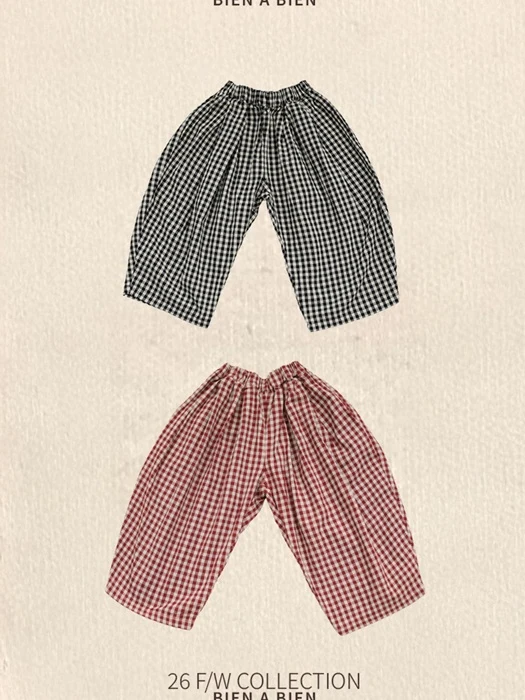 Cobia Check Pants by Bien a Bien for Child - catalog view