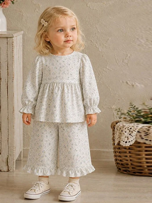 Margaret Frill Top & Bottom Set Margaret Frill Top & Bottom Set by Haru for Child - catalog view