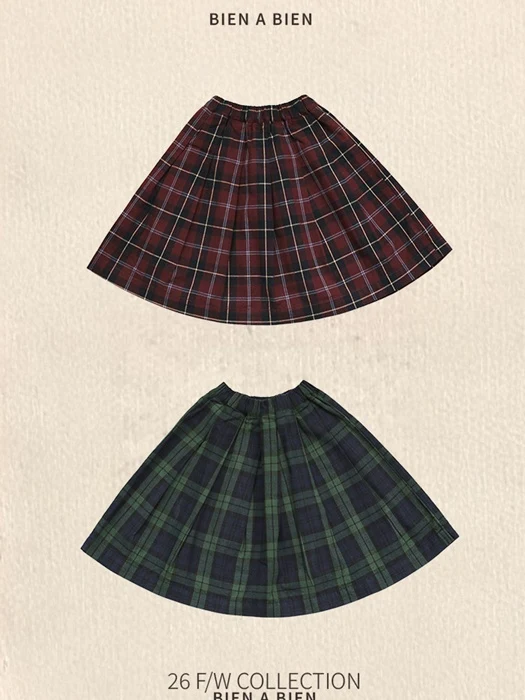 Sienna Check Skirt Sienna Check Skirt by Bien a Bien for Child - catalog view