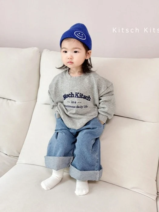Family Classic Arch Embroidery Sweatshirt (Adult) Family Classic Arch Embroidery Sweatshirt (Adult) by Kitsch Kitsch for Mom + child - catalog view