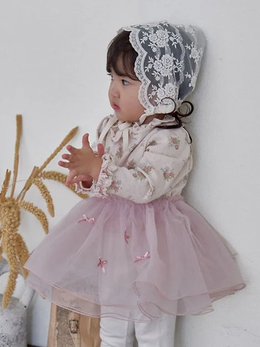Rose Eyelet Tee Rose Eyelet Tee by Marron for Baby - catalog view