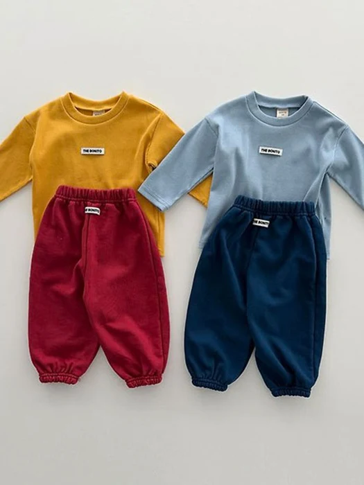 Bebe Ribbed Stretch Jogger Top & Bottom Set Bebe Ribbed Stretch Jogger Top & Bottom Set by Bonito for Baby - catalog view