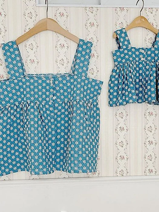 Blue Flower Bustier – Mom Blue Flower Bustier - Mom by BBABBA for Mom + child - catalog view