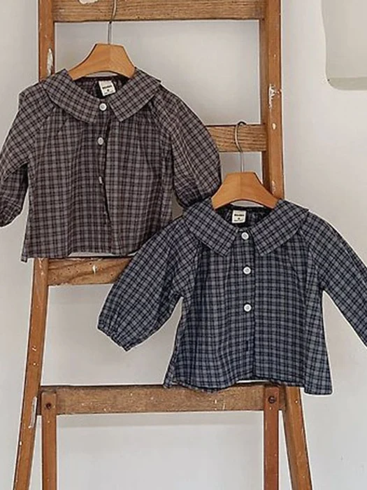 Ppappa Check Shirt – Kids Ppappa Check Shirt - Kids by BBABBA for Child - catalog view