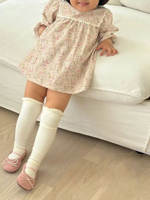 Peach Corduroy Flower Dress – Kids Peach Corduroy Flower Dress - Kids by BBABBA for Child - catalog view