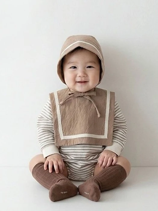 Baro Suit (Romper-Bib-Bonnet Set) Baro Suit (Romper-Bib-Bonnet Set) by Lemonade for Baby - catalog view