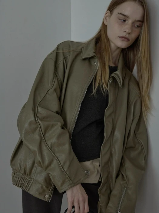 Moto Wire Leather Jacket Moto Wire Leather Jacket by Uoov for Women - catalog view
