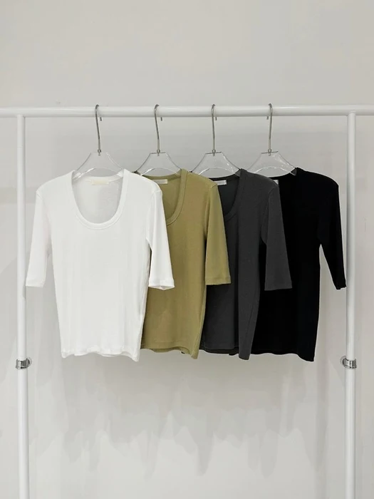 Dying Rib Tee Dying Rib Tee by Neroli36 for Women - catalog view