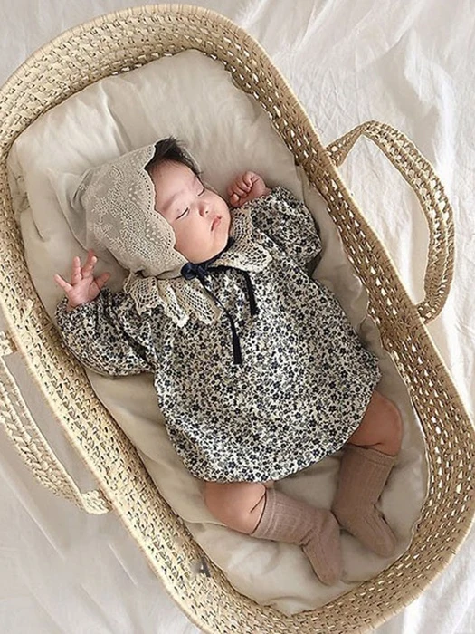 Navy Flower Romper Navy Flower Romper by BBABBA for Baby - catalog view