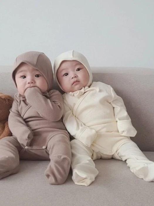 Infant Plain Set (Suit – Leggings – Bonnet) Infant Plain Set (Suit - Leggings - Bonnet) by BBABBA for Baby - catalog view