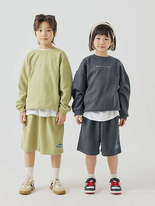 Strip Shorts Top & Bottom Set Strip Shorts Top & Bottom Set by Ggomenge for Child - catalog view