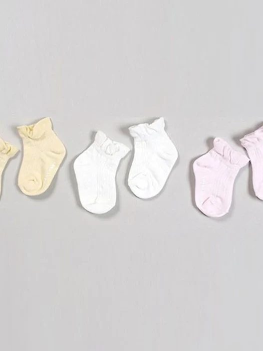 Ruffle Sneakers Socks (Set of 3) Ruffle Sneakers Socks (Set of 3) by Heart Baby for Child - catalog view