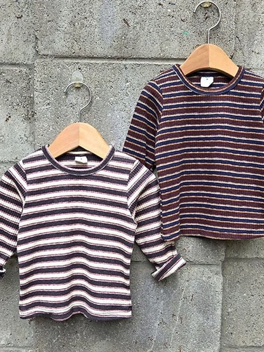 Ribbed Striped Tee Ribbed Striped Tee by Dazzling for Child - catalog view