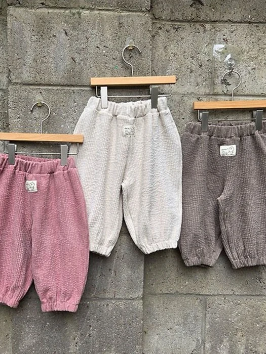 Wide Ribbed Banded Pants Wide Ribbed Banded Pants by Dazzling for Child - catalog view