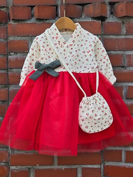 Rose Hanbok Set (Pouch Included) by Dazzling for Child - catalog view