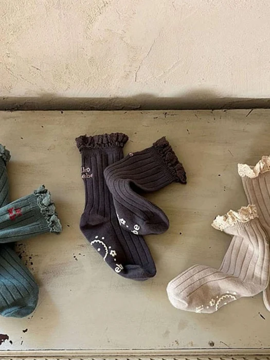 Eyelet Socks (Set of 3) Eyelet Socks (Set of 3) by Iko for Baby - catalog view