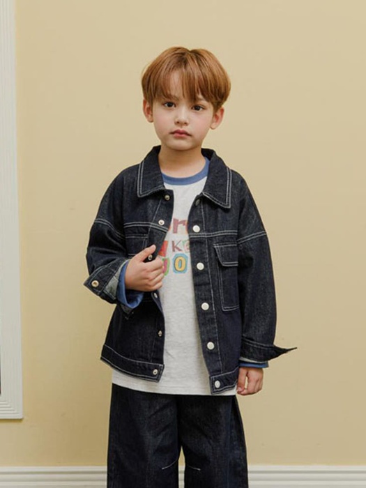 Kuro Denim Jacket (S~2XL) Kuro Denim Jacket (S~2XL) by Ccommaj for Child - catalog view