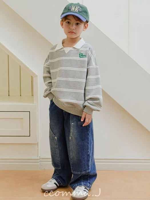 Rough Washing Rivet Denim Pants (S~2XL) Rough Washing Rivet Denim Pants (S~2XL) by Ccommaj for Child - catalog view