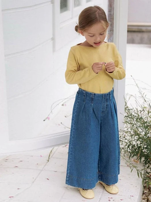 Roem Pintuck Denim Pants Roem Pintuck Denim Pants by Azalea for Child - catalog view