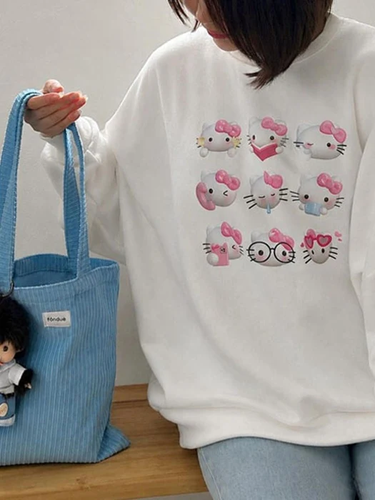 Hello Icon Sweatshirt – Mom Hello Icon Sweatshirt - Mom by Fondue for Mom + child - catalog view