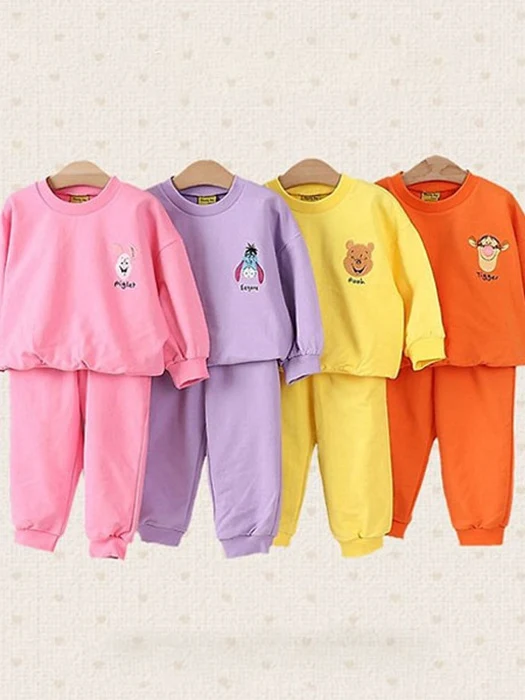 P & Friends Embroidered Top & Bottom Set by Heart Baby for Child - catalog view