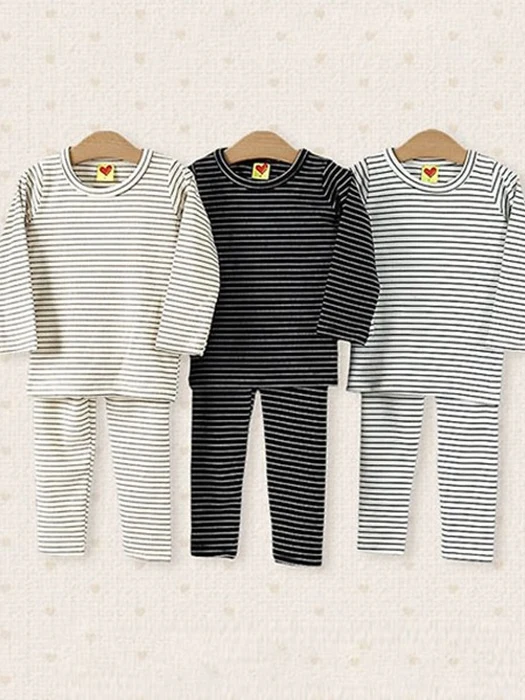 Striped Ribbed Loungewear Striped Ribbed Loungewear by Heart Baby for Child - catalog view