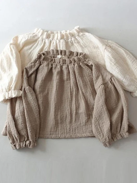 Cozy Frill Banding Blouse Cozy Frill Banding Blouse by JM Snail for Child - catalog view
