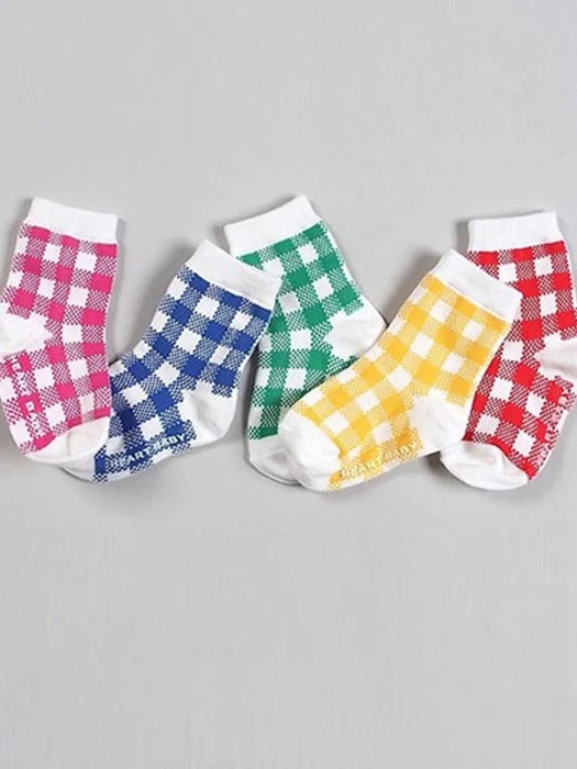 Cute Check Socks (Set of 5) Cute Check Socks (Set of 5) by Heart Baby for Baby - catalog view