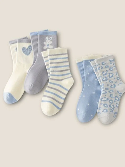 Blue Gray 5-Pack Socks Set Blue Gray 5-Pack Socks Set by Dudie for Child - catalog view