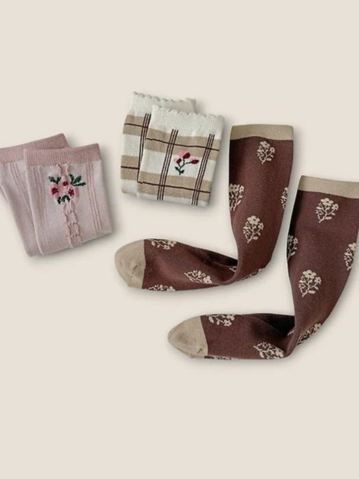 Buckwheat Flower 3-Pack Socks Set Buckwheat Flower 3-Pack Socks Set by Dudie for Child - catalog view