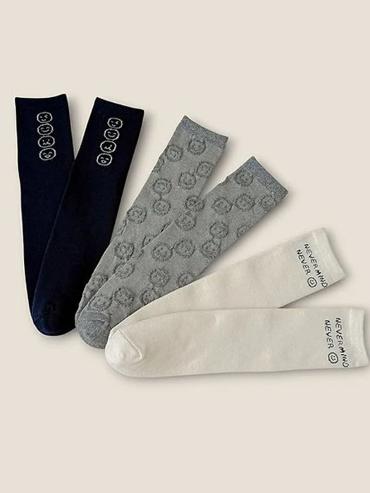 Never Smile 3-Pack Socks Set Never Smile 3-Pack Socks Set by Dudie for Child - catalog view