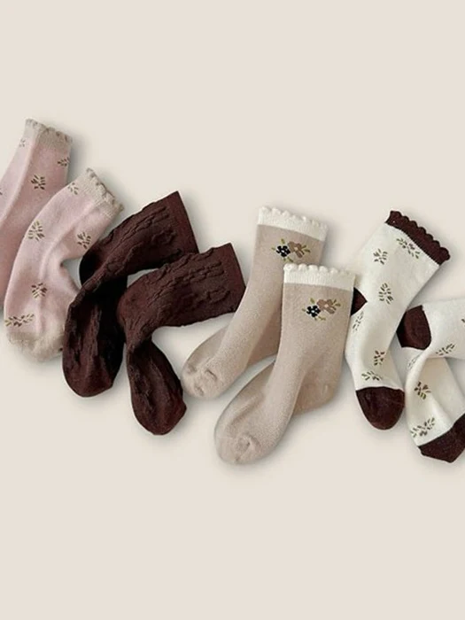 Huyu Flower 4-Pack Socks Set Huyu Flower 4-Pack Socks Set by Dudie for Child - catalog view