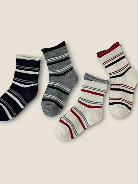 Two Stripes 4-Pack Socks Set Two Stripes 4-Pack Socks Set by Dudie for Child - catalog view