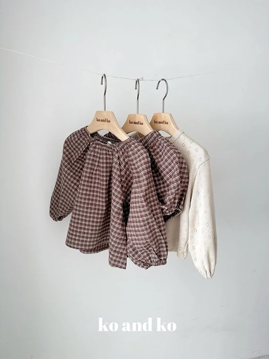 Mood Check Blouse Mood Check Blouse by Ko And Ko for Child - catalog view