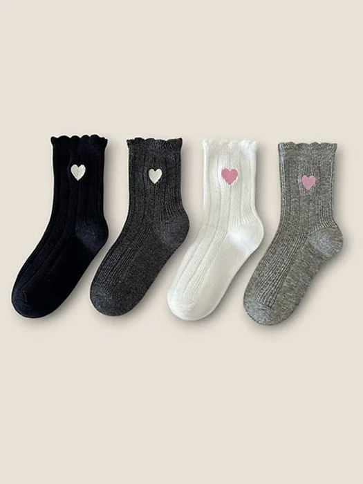 Hearts Heart 4-Pack Socks Set Hearts Heart 4-Pack Socks Set by Dudie for Child - catalog view