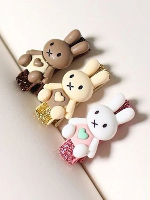 Heart Rabbit Non-Slip Baby Hair Clip Set Heart Rabbit Non-Slip Baby Hair Clip Set by Choco Maru for Child - catalog view