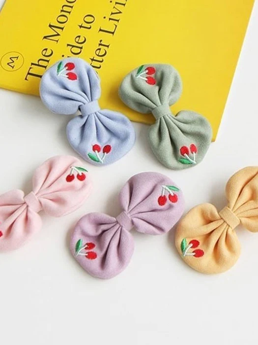 Cherry Tree Hair Clip Set Cherry Tree Hair Clip Set by Choco Maru for Child - catalog view