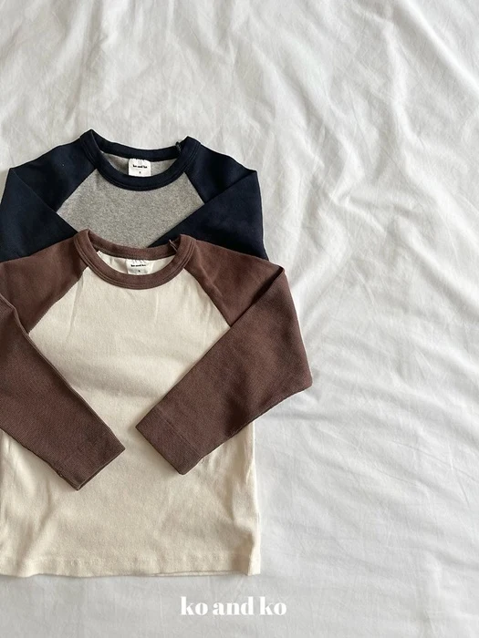 Rib Raglan Tee Rib Raglan Tee by Ko And Ko for Child - catalog view