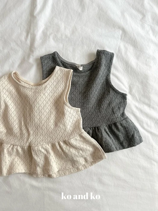 Knit Shirring Top Knit Shirring Top by Ko And Ko for Child - catalog view