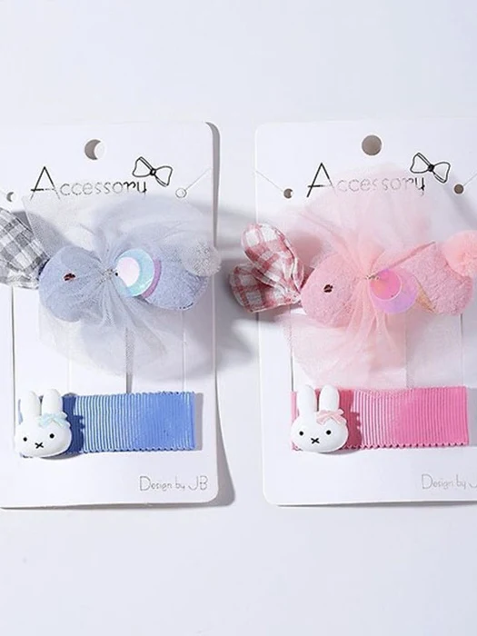 Hi Rabbit Hair Clip 3-Card Set Hi Rabbit Hair Clip 3-Card Set by Choco Maru for Child - catalog view