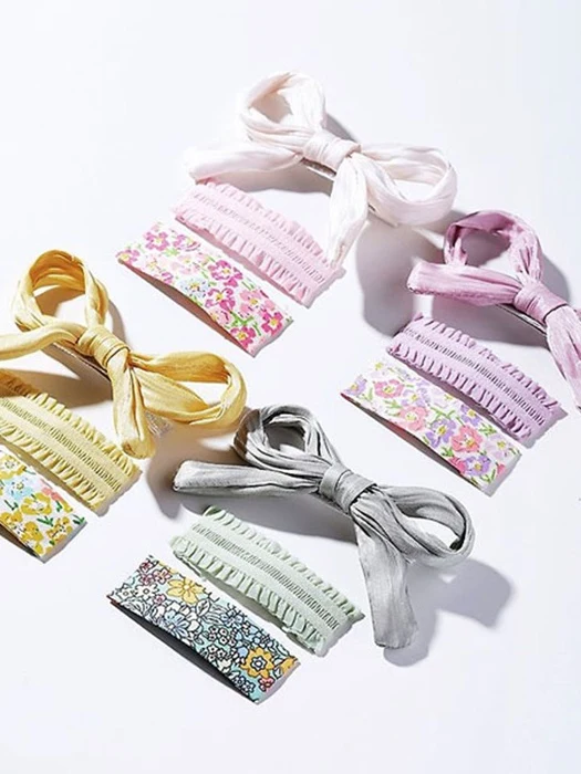 Pearl Wire Ribbon Clip Set 3-Card Set Pearl Wire Ribbon Clip Set 3-Card Set by Choco Maru for Child - catalog view